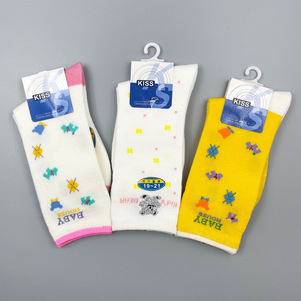 台灣製 KISS 1/2兒童襪(19-21CM) 男女童適用 中統襪 襪子-細節圖2