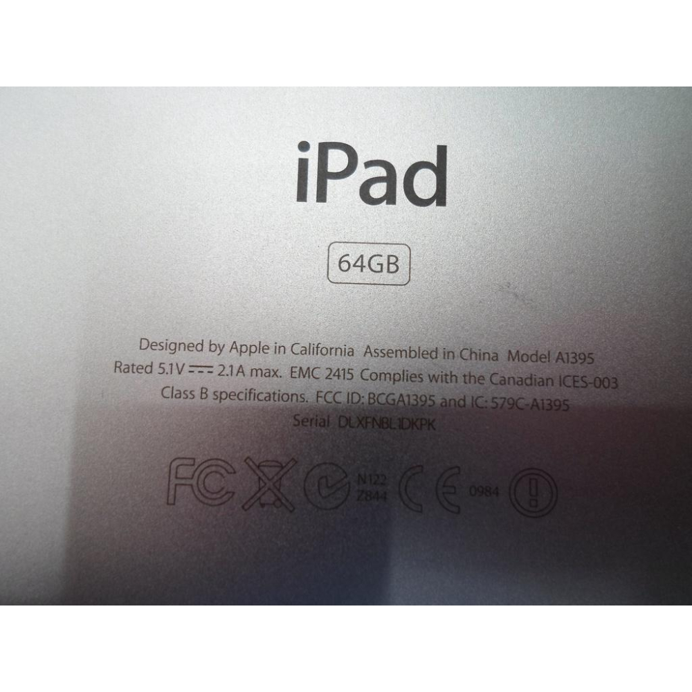 Apple iPad 2 9.7吋 Wi-Fi 64GB (A1395)零件機殺肉機-細節圖7