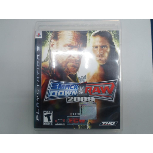 PS3遊戲片 激爆職業摔角 2009 SmackDown vs. Raw 英文版