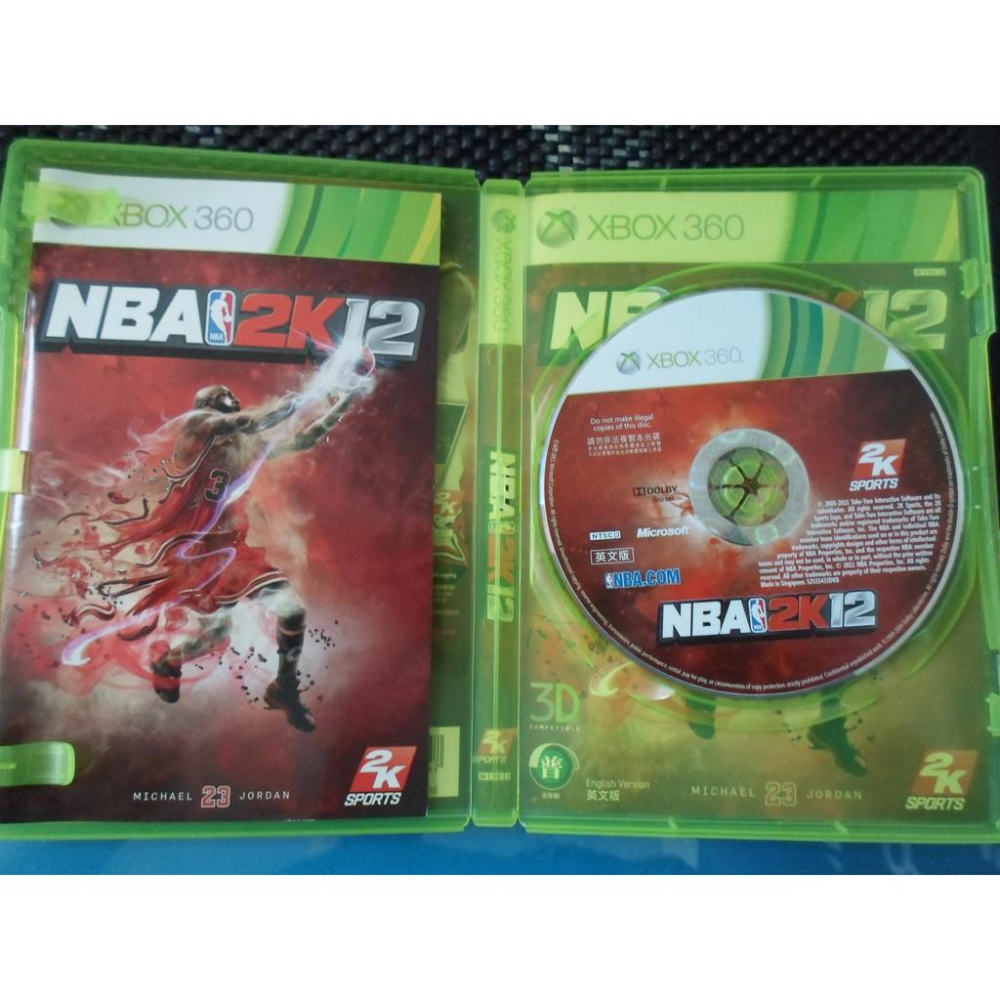 XBOX 360遊戲片 NBA2K封面是LARRY BIRD-細節圖3