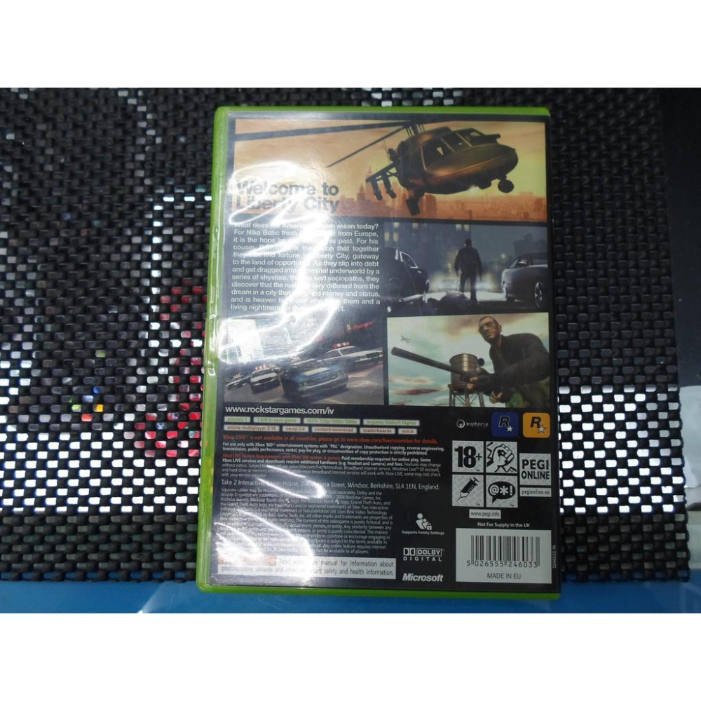 XBOX 360遊戲片GTA4-細節圖2