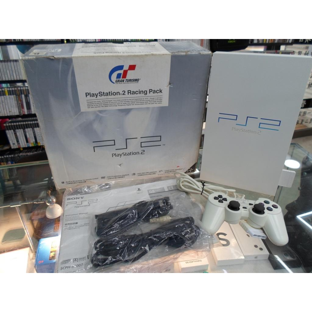 PS2家庭遊戲主機 SONY PlaySation2 SCPH-55007 GT4限量同捆主機-細節圖2