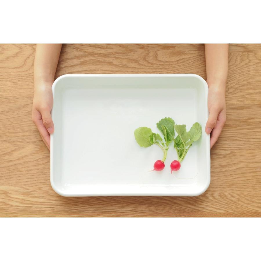 現貨｜野田琺瑯 Noda Horo琺瑯 21取 調理盤 備料盤 烤盤 餐盤 日本製 日本代購-細節圖8