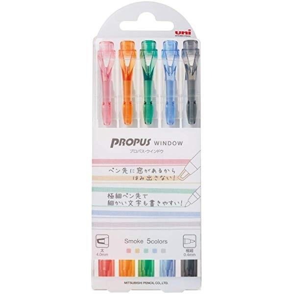 現貨 Uni 三菱 PUS-103T 雙頭uni視窗螢光筆 煙灰係-細節圖2