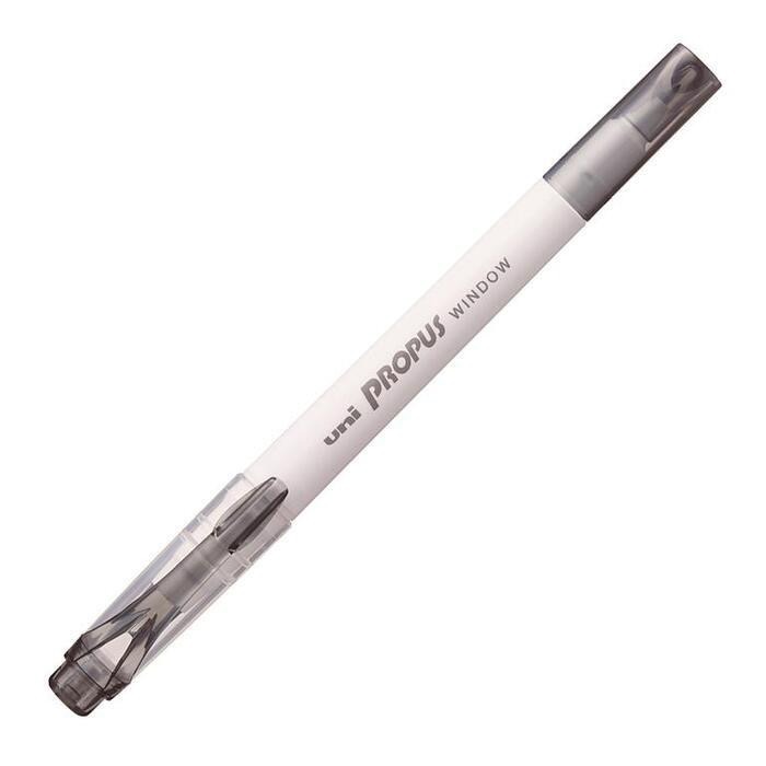 現貨 Uni 三菱 PUS-103T 雙頭uni視窗螢光筆 煙灰係-細節圖5