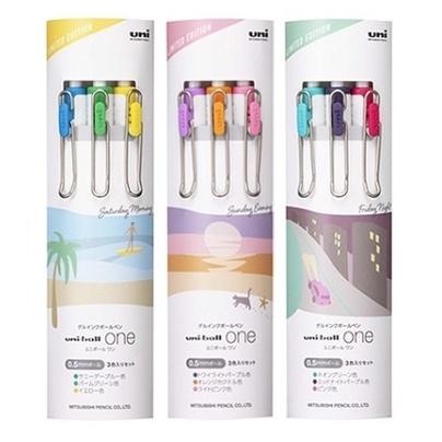 現貨uni-ball one 鋼珠筆 城市流行限定 3入組 0.38mm/0.5mm-細節圖5