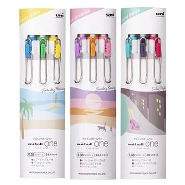 現貨uni-ball one 鋼珠筆 城市流行限定 3入組 0.38mm/0.5mm-細節圖6