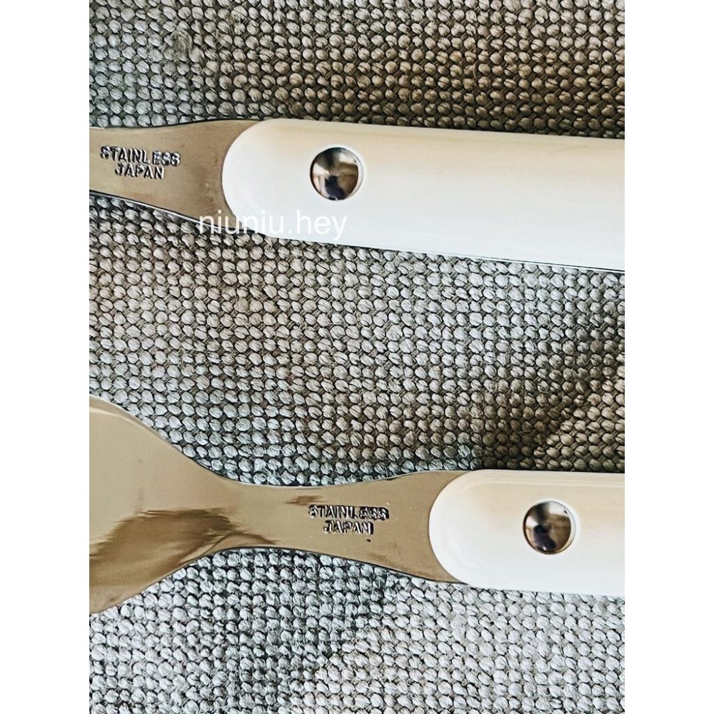 現貨 | 日本製 高桑金屬 小酒館奶油 叉匙組 (湯匙+叉子-細節圖3