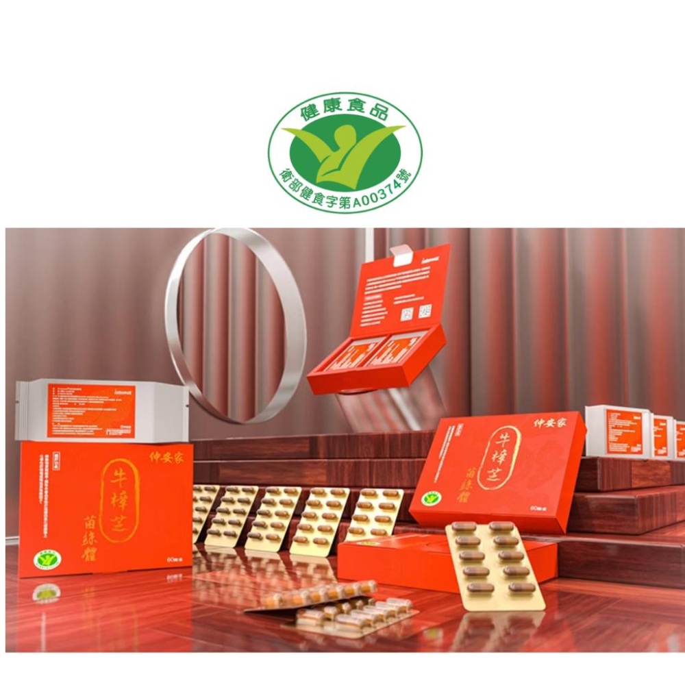 【當天出貨】仲安家 Antromax®牛樟芝菌絲體膠囊(60顆/盒) 效期到20270830-細節圖2