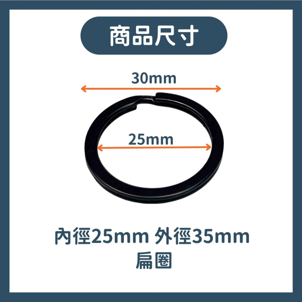 【當天出貨】黑色鑰匙圈 鑰匙圈環 烤漆鑰匙圈 金屬鑰匙圈 不銹鋼鑰匙環 鑰匙圈環 電鍍圈 不鏽鋼圈 鑰匙圈-細節圖2