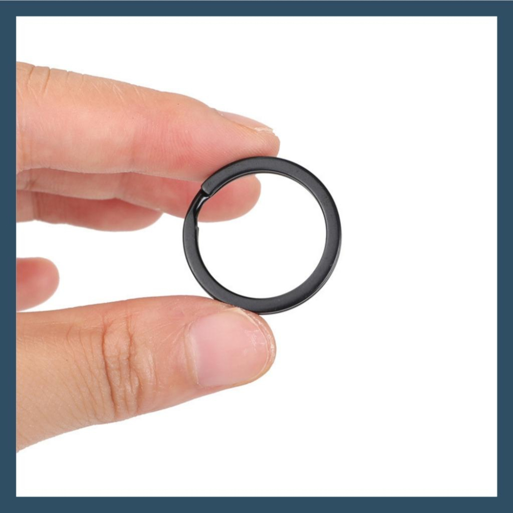 【當天出貨】黑色鑰匙圈 鑰匙圈環 烤漆鑰匙圈 金屬鑰匙圈 不銹鋼鑰匙環 鑰匙圈環 電鍍圈 不鏽鋼圈 鑰匙圈-細節圖3