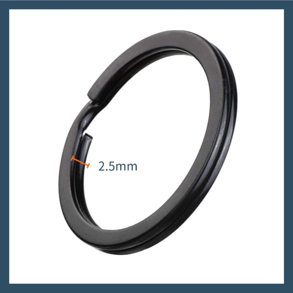 【當天出貨】黑色鑰匙圈 鑰匙圈環 烤漆鑰匙圈 金屬鑰匙圈 不銹鋼鑰匙環 鑰匙圈環 電鍍圈 不鏽鋼圈 鑰匙圈-細節圖4