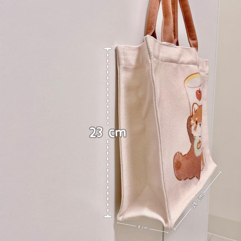 小貓熊手提袋 企鵝手提袋 通勤包 上班包 上課包 購物袋 單肩托特包 休閒包 可愛動物 🐰兔兔子🐰-細節圖7