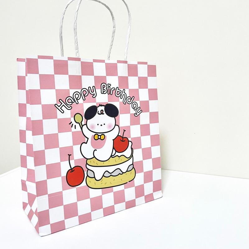 台灣現貨⚡ 可愛卡通紙袋 送禮紙袋 禮品袋 禮物包裝 生日禮物 小熊 小兔 小狗 少女 🐰兔兔子🐰-細節圖5
