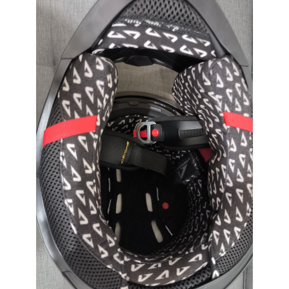 【ASTONE】GTB800 AO18(平光黑白)全罩式安全帽M 全新附帽袋-細節圖3