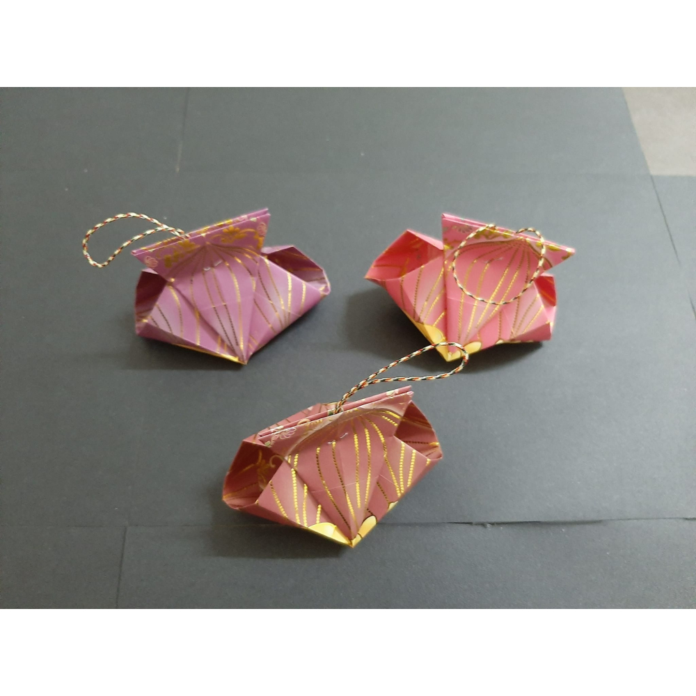 *菩提葉紙藝*    福袋(004)   祈求好運/福祿延壽燙金經文紙/大悲咒/拜拜/神明/開運/招財-細節圖4