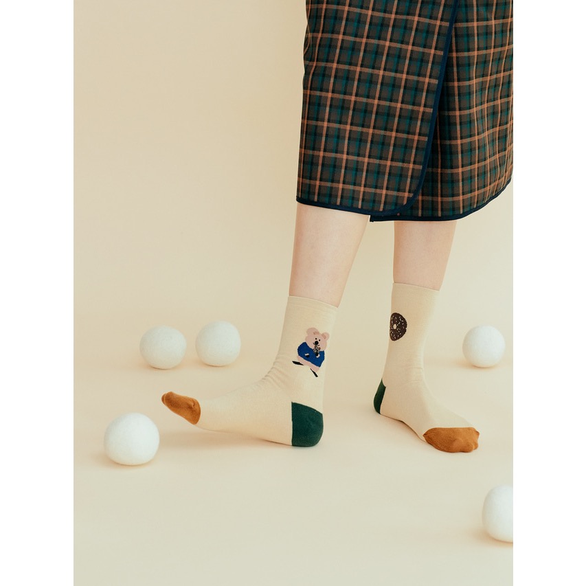 𝗣𝗲𝗻𝗻𝘆 𝗦𝘁𝘂𝗱𝗶𝗼韓國文創🇰🇷Quokka撞色襪子(9款)✔預購 ✈ 韓國襪子 中筒襪-細節圖5