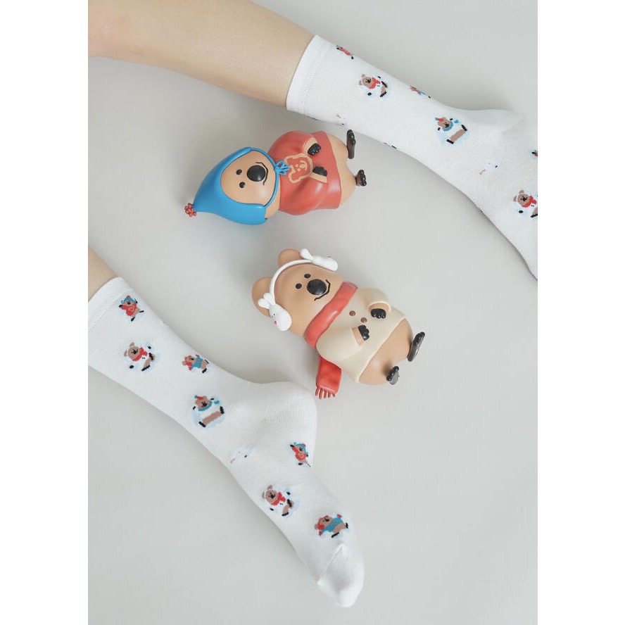 𝗣𝗲𝗻𝗻𝘆 𝗦𝘁𝘂𝗱𝗶𝗼韓國文創🇰🇷Quokka袋鼠玩雪襪子(3款)✔預購 ✈ 韓國襪子 長襪-細節圖5
