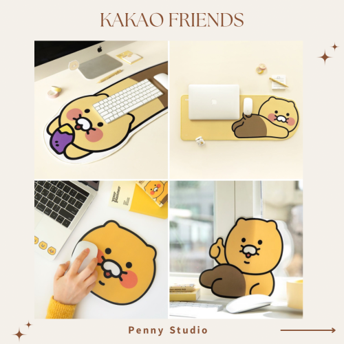 韓國文創 KAKAO FRIENDS 春植滑鼠墊 ✈ 書桌墊