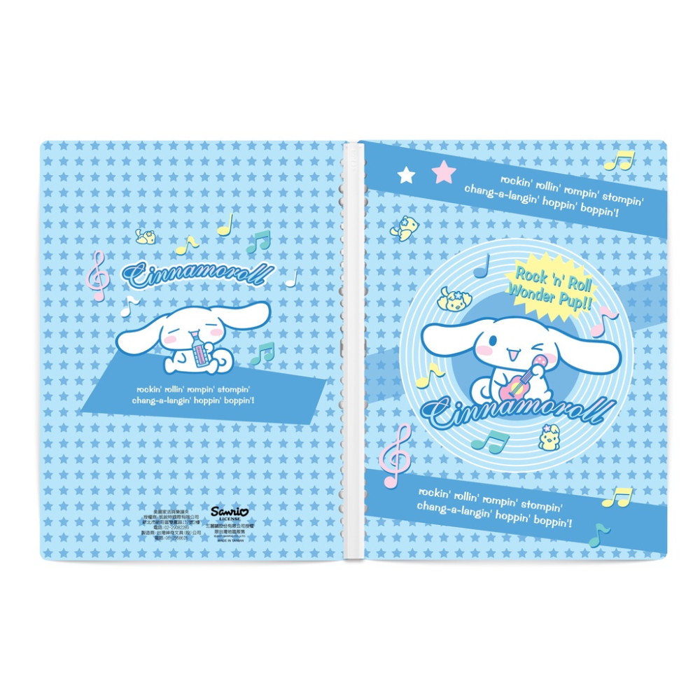 【美麗家】不反光樂譜夾 大耳狗 三麗鷗 不反光資料夾 活頁樂譜夾 可書寫樂譜夾 推拉式樂譜夾（20張內頁）-細節圖3