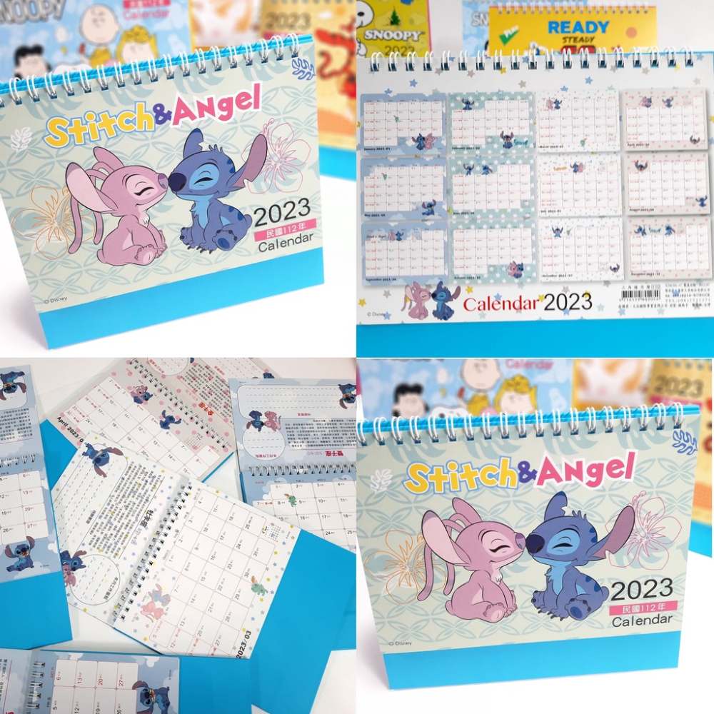 重新上架！！正版 2023 迪士尼桌曆 三角桌曆 維尼 米奇 史迪奇 奇奇蒂蒂 snoopy 皇阿瑪-細節圖4