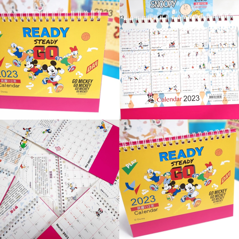 重新上架！！正版 2023 迪士尼桌曆 三角桌曆 維尼 米奇 史迪奇 奇奇蒂蒂 snoopy 皇阿瑪-細節圖5