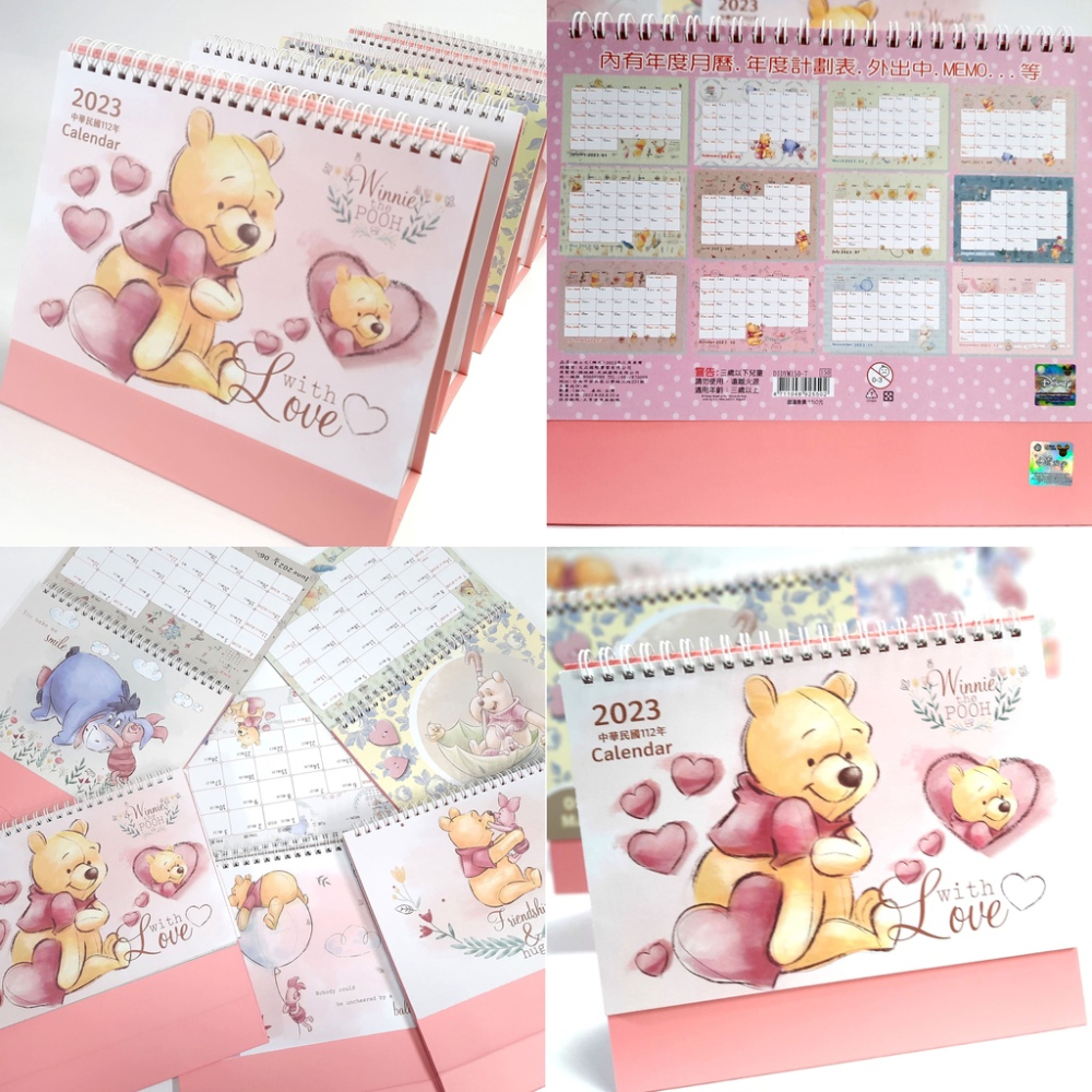 重新上架！！正版 2023 迪士尼桌曆 三角桌曆 維尼 米奇 史迪奇 奇奇蒂蒂 snoopy 皇阿瑪-細節圖9