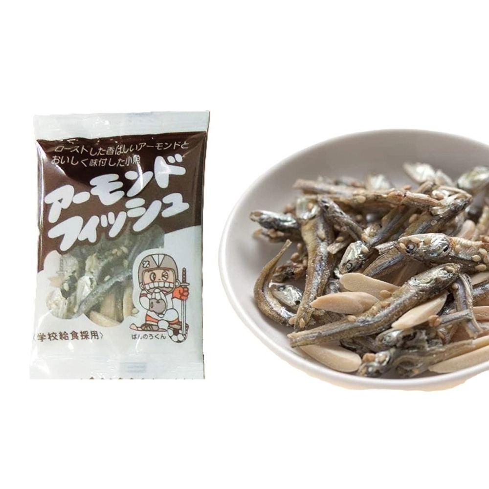 【文文嚴選】日本藤澤杏仁小魚乾7g 10入 鈣質 25/510/23效期 有中文標示-細節圖3