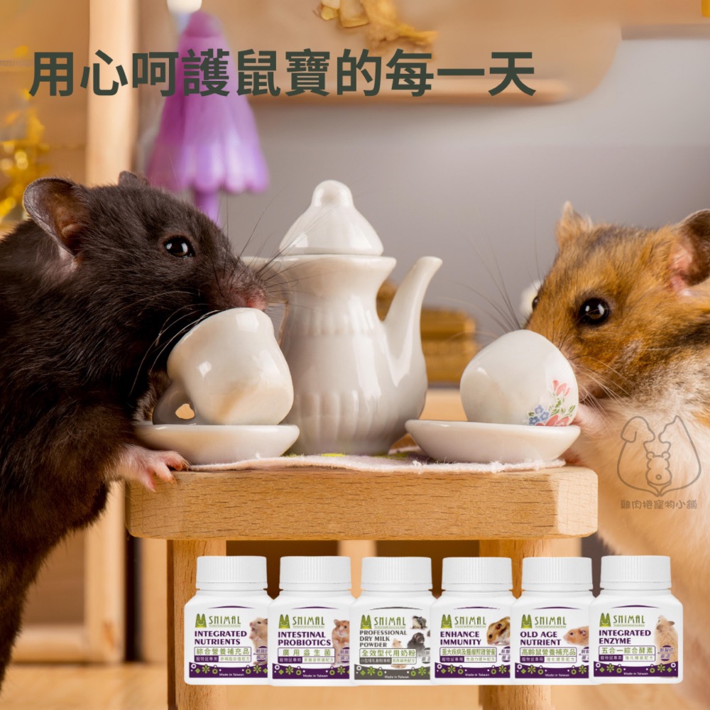 (快速現貨)喜莉Snimal 寵物鼠專用營養補充品 倉鼠營養粉 倉鼠益生菌 倉鼠保健食品 倉鼠奶粉 倉鼠粉 倉鼠糊糊-細節圖4