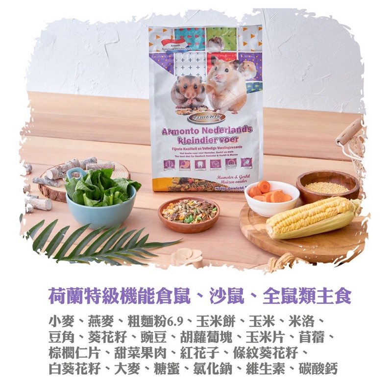 (快速現貨)倉鼠飼料 沙鼠飼料 Armonto 阿曼特 AM荷蘭特級機能全鼠類主食 鼠飼料 倉鼠主食 鼠飼料 鼠糧-細節圖4