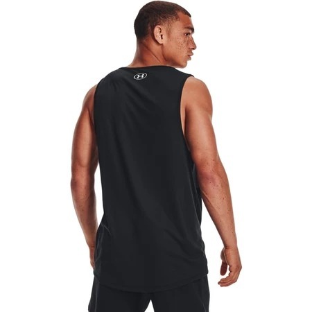 【鳥日子】現貨 出清 男裝 UNDER ARMOUR Tech 運動 排汗 背心 黑色 1366481-001-細節圖2