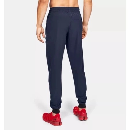 【鳥日子】現貨 出清 男 UA Baseline Woven Jogger 運動長褲 深藍 1317401-410-細節圖2