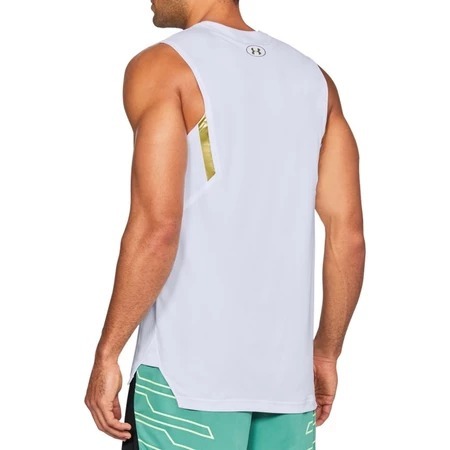 【鳥日子】現貨 M 出清 男 UA Select 運動 休閒 背心 白金 1305742-100-細節圖2