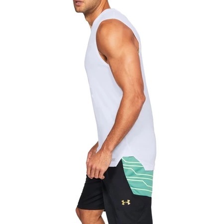 【鳥日子】現貨 M 出清 男 UA Select 運動 休閒 背心 白金 1305742-100-細節圖3