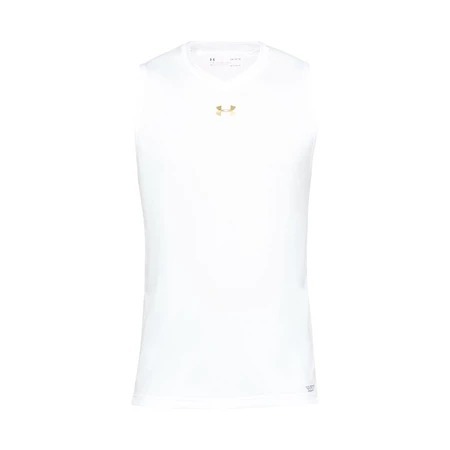 【鳥日子】現貨 M 出清 男 UA Select 運動 休閒 背心 白金 1305742-100-細節圖4