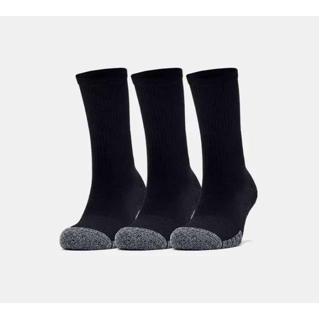 【鳥日子】現貨 出清 UNDER ARMOUR UA 運動 長襪 3入 黑色 1346751-001-細節圖2