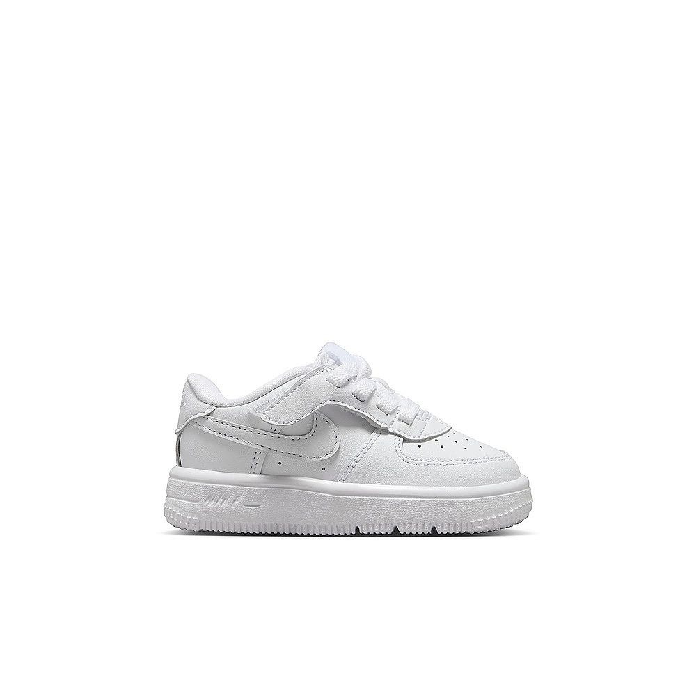 【鳥日子】 童鞋 小童 Nike Air FORCE 1 LOW EASYON 全白 魔鬼氈 運動鞋 IH4491-細節圖2