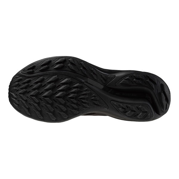 【鳥日子】男 超寬楦 4E MIZUNO 美津濃 WAVE RIDER GTX 3 防水 全黑  J1GC258052-細節圖2
