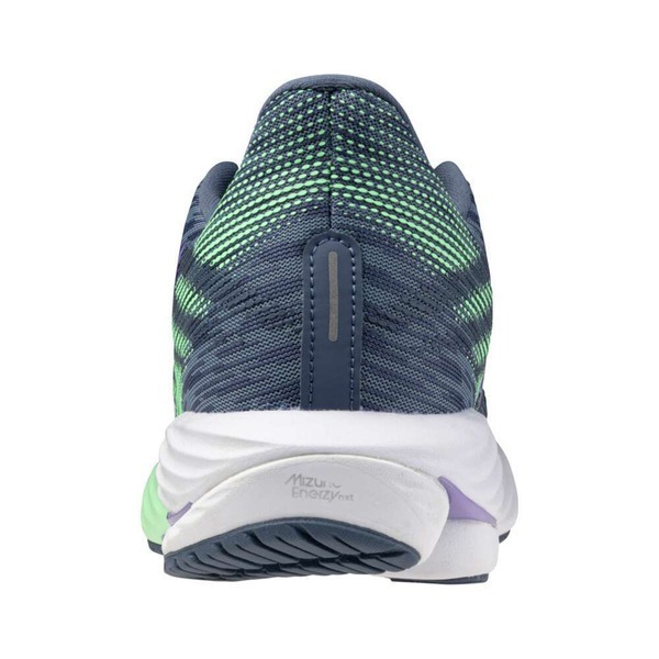 【鳥日子】251 女 MIZUNO 美津濃 WAVE RIDER 28 慢跑鞋 灰紫  J1GD240371-細節圖5