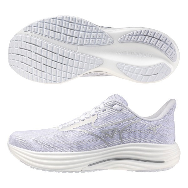 【鳥日子】256 女 4E MIZUNO 美津濃 WAVE RIDER 29 運動 慢跑鞋 粉紫 J1GD250604-細節圖3