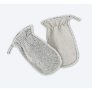 挪威士超細纖維雙面沐浴手套 石墨色309092-細節圖2