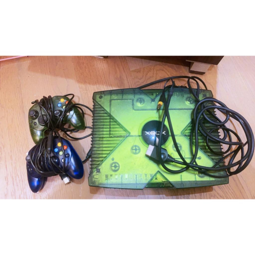 初代 XBOX 綠色奇機 限量版主機 無盒 送遊戲片
