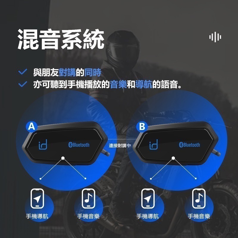 ID 221 MOTO A2 PLUS 藍芽耳機 高電量 高音質 重低音 全罩 半罩 外送必備 安全帽 汽水帽-細節圖4