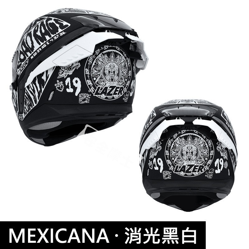 LAZER Rafale SR MEXICANA(墨西哥) 夜光 全罩 PINLOCK 安全帽 雙鏡片 鏡片鎖 眼鏡溝-細節圖5