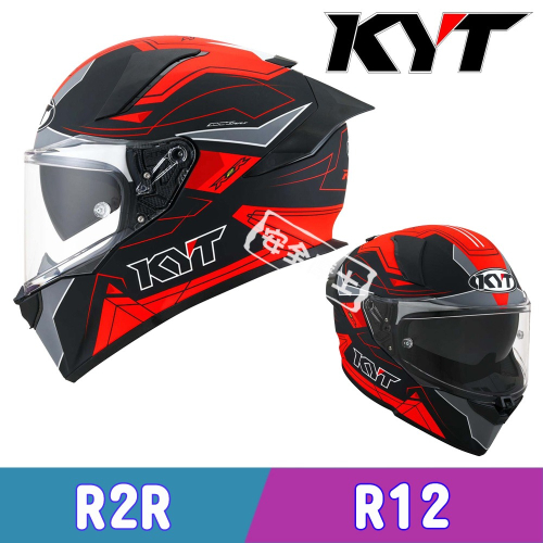 【預訂】KYT R2R 消光 彩繪 R12 內墨片 全罩 安全帽 大尾翼 雙D扣 海外代購