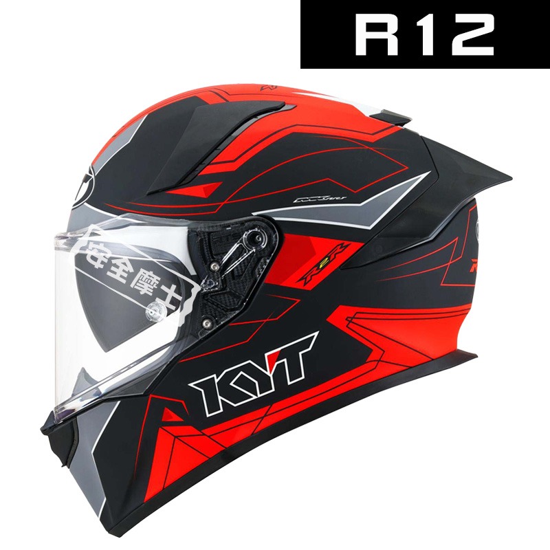 【預訂】KYT R2R 消光 彩繪 R12 內墨片 全罩 安全帽 大尾翼 雙D扣 海外代購-細節圖4