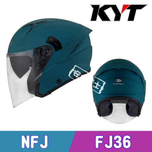 KYT NF-J NFJ 36 消光 安全帽 3/4罩 內墨鏡 半罩 排齒扣 藍牙耳機槽 海外代購版 FJ36