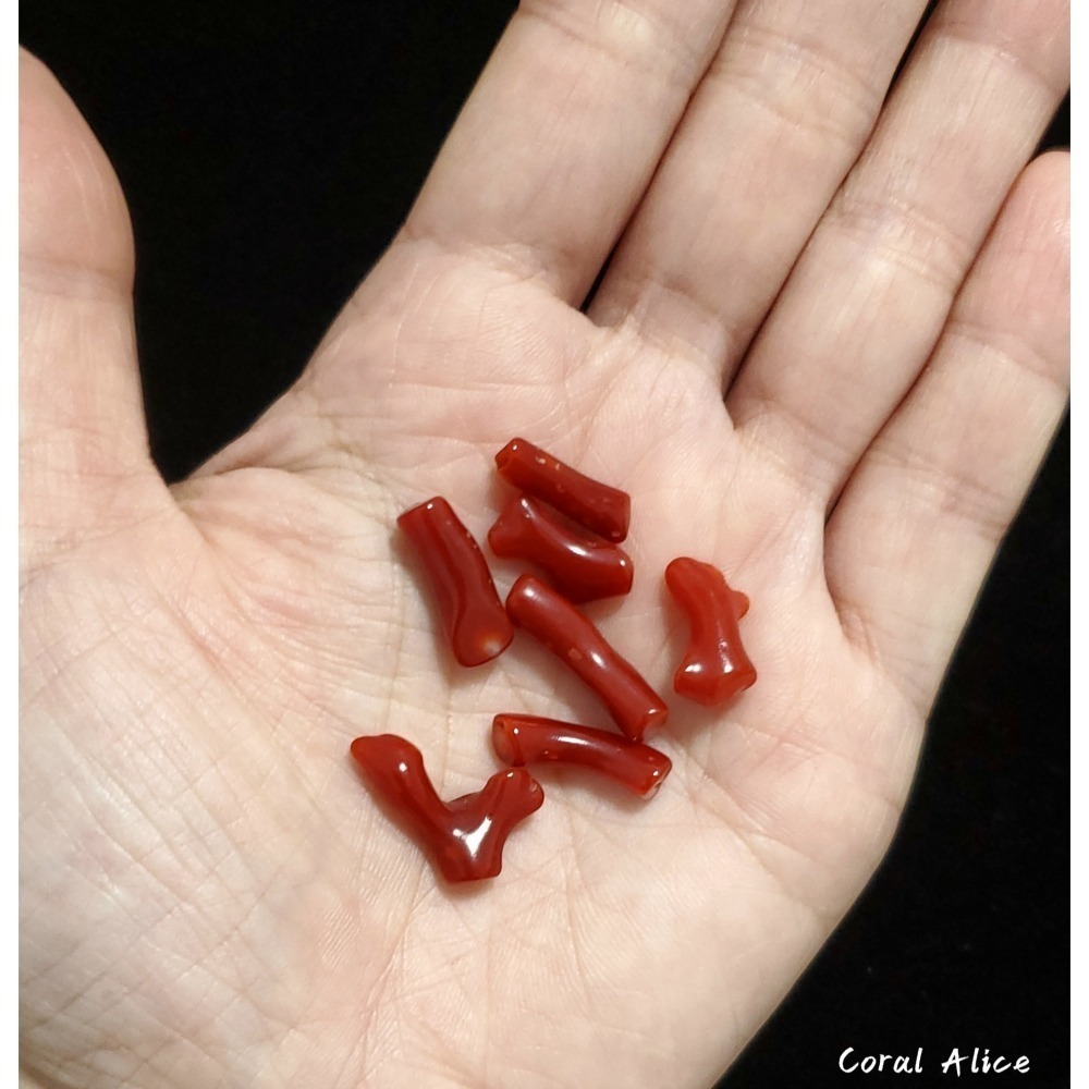 🌟Coral珊寶手作-天然阿卡珊瑚/紅珊瑚/赤血珊瑚自然枝段(無孔) CO2P1-194-細節圖7
