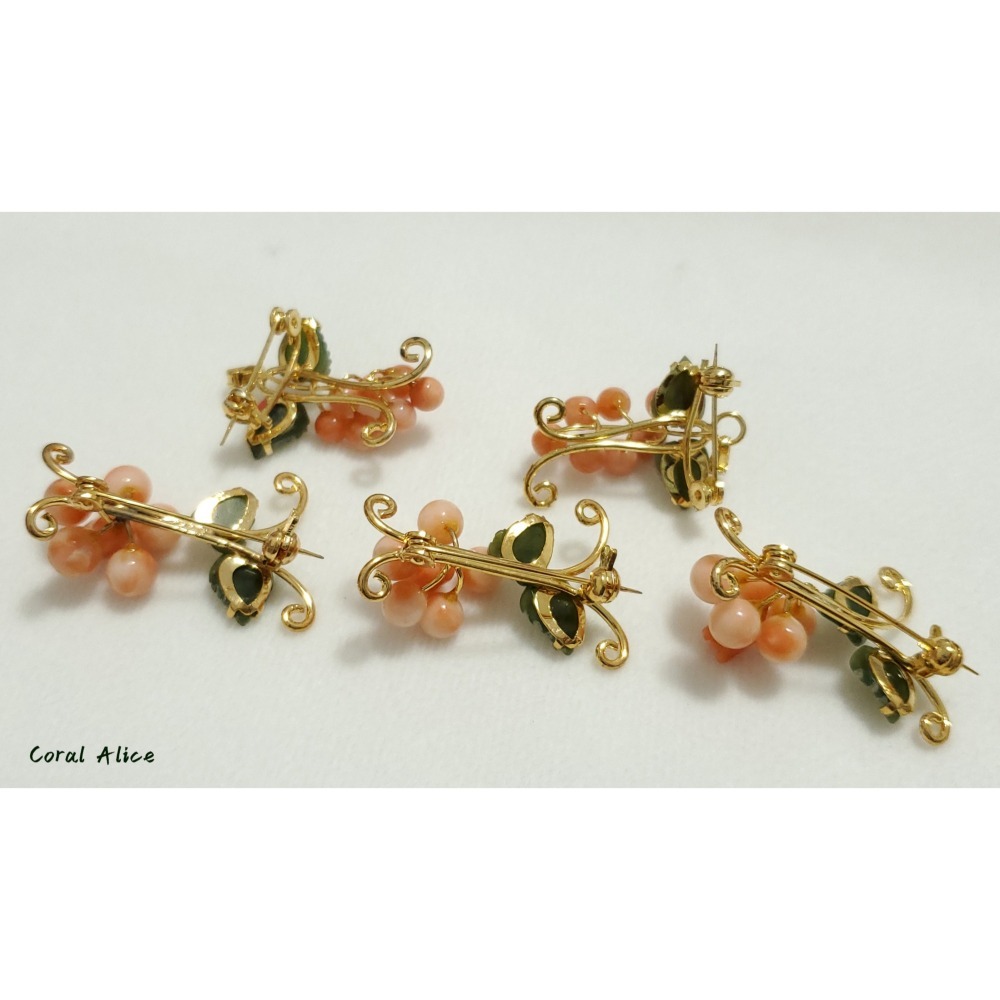 🌟Coral珊寶手作-天然深水珊瑚別針 CO3P2-502-細節圖10