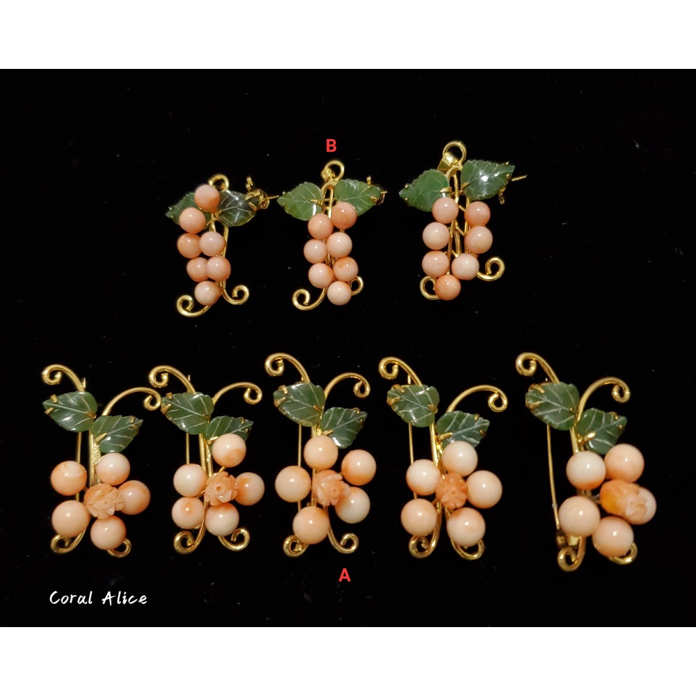 🌟Coral珊寶手作-天然深水珊瑚別針 CO3P2-502-細節圖2